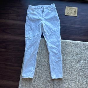 Abercrombie & Fitch Curve Love Super Skinny Ankle High Rise Jeans White 27/4R